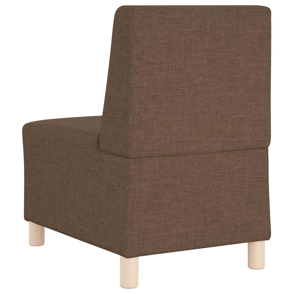 Canapé modulaire sans accoudoirs Marron 55 cm Tissu - XIOS