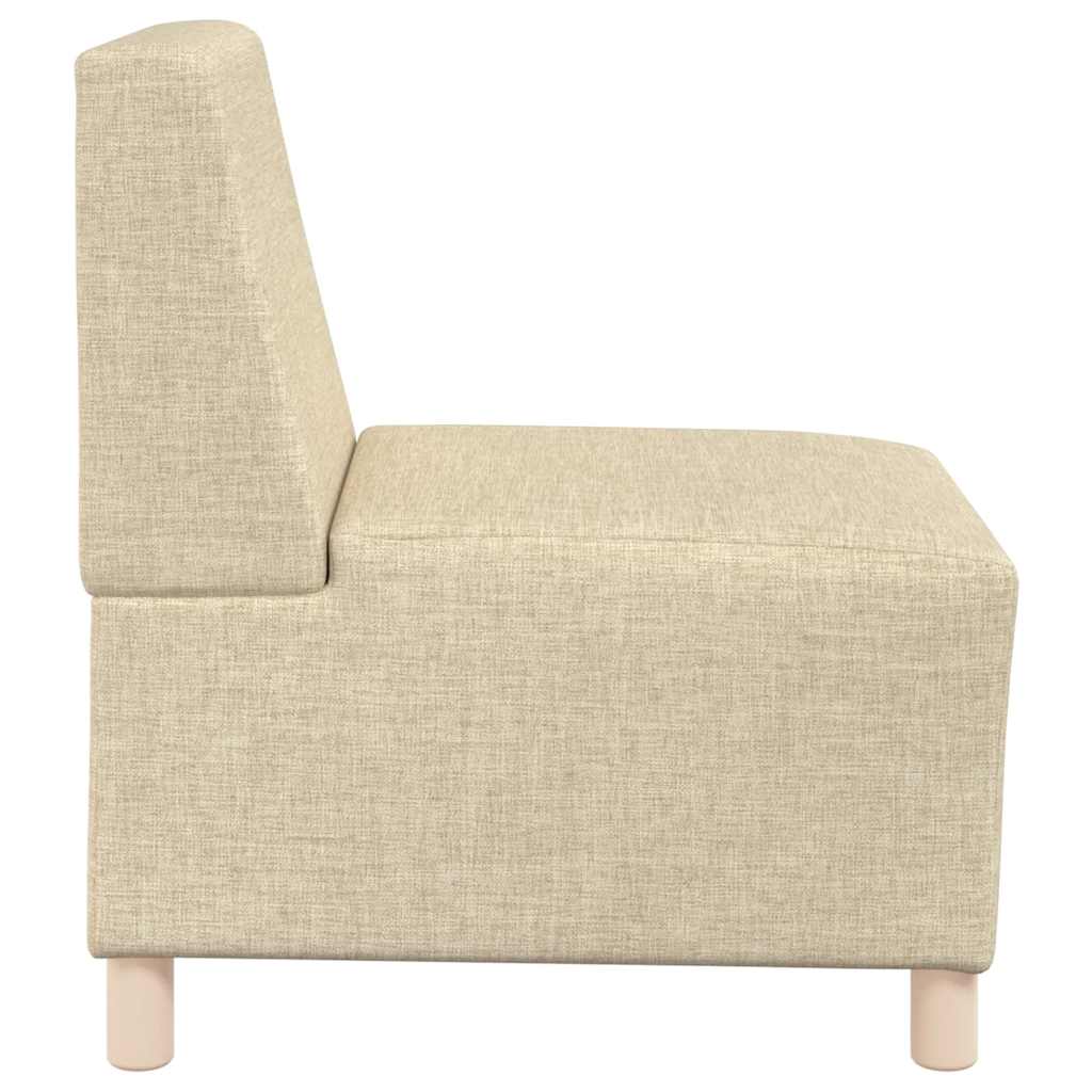 Canapé modulaire sans accoudoirs Crème 55 cm Tissu - XIOS