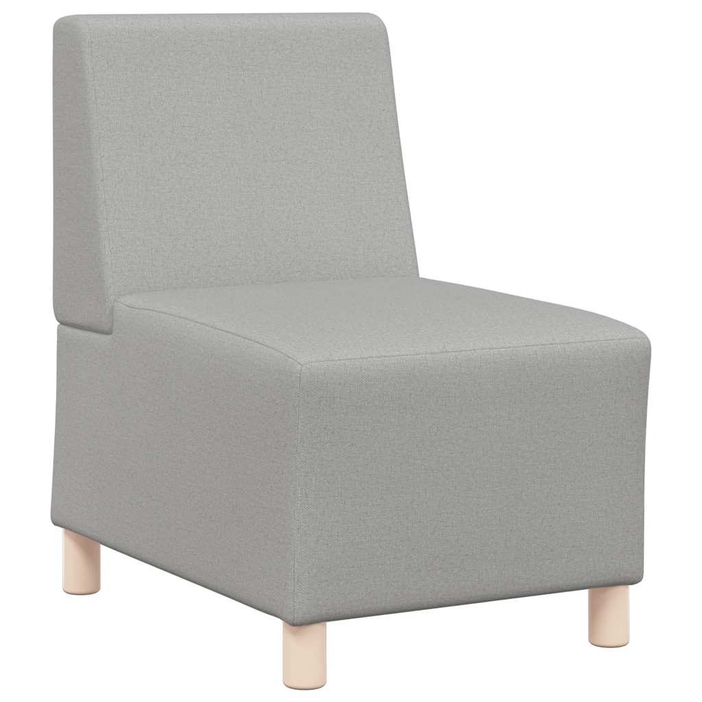 Canapé modulaire sans accoudoirs Gris nuage 55 cm Tissu - XIOS