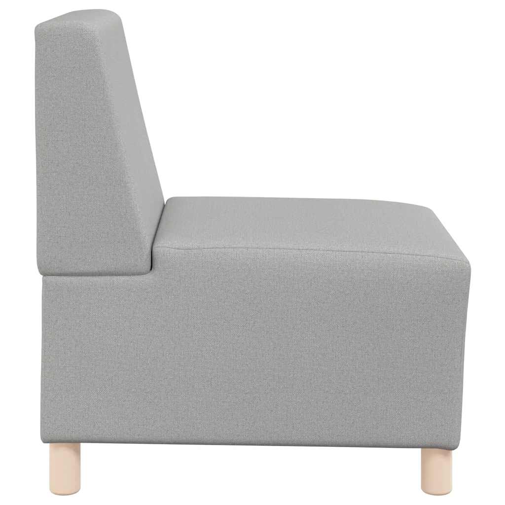 Canapé modulaire sans accoudoirs Gris nuage 55 cm Tissu - XIOS