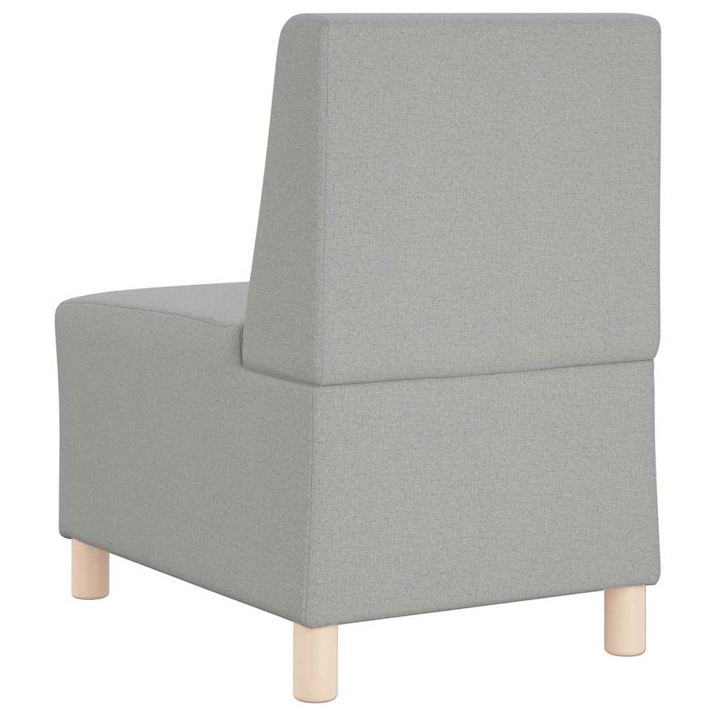 Canapé modulaire sans accoudoirs Gris nuage 55 cm Tissu - XIOS