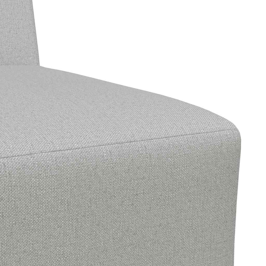 Canapé modulaire sans accoudoirs Gris nuage 55 cm Tissu - XIOS