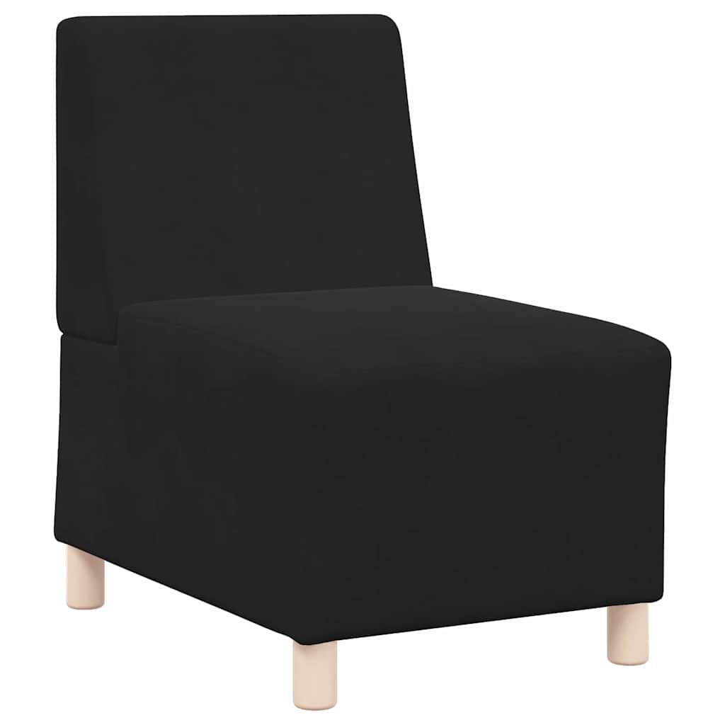 Unité de Sofa Modulaire Sans Accoudoirs Noir 55 x 74 x 82 cm - XIOS