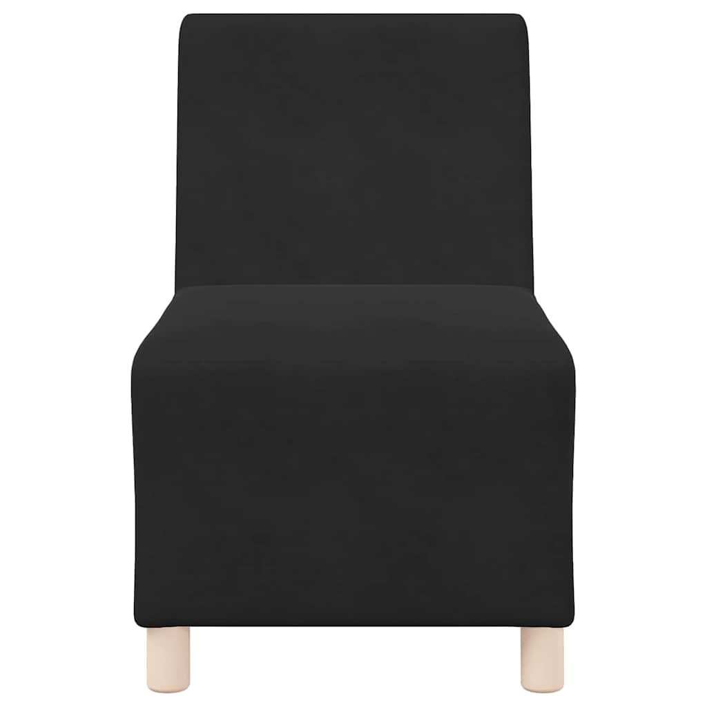 Unité de Sofa Modulaire Sans Accoudoirs Noir 55 x 74 x 82 cm - XIOS