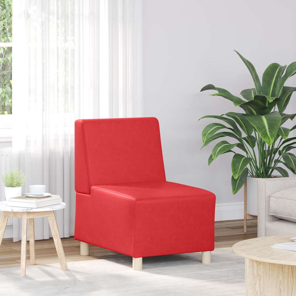 Unité de Sofa Modulaire Sans Accoudoirs Rouge 55 x 74 x 82 cm - XIOS