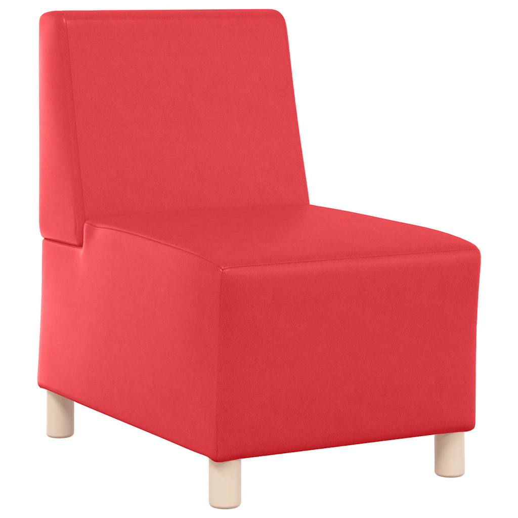 Unité de Sofa Modulaire Sans Accoudoirs Rouge 55 x 74 x 82 cm - XIOS