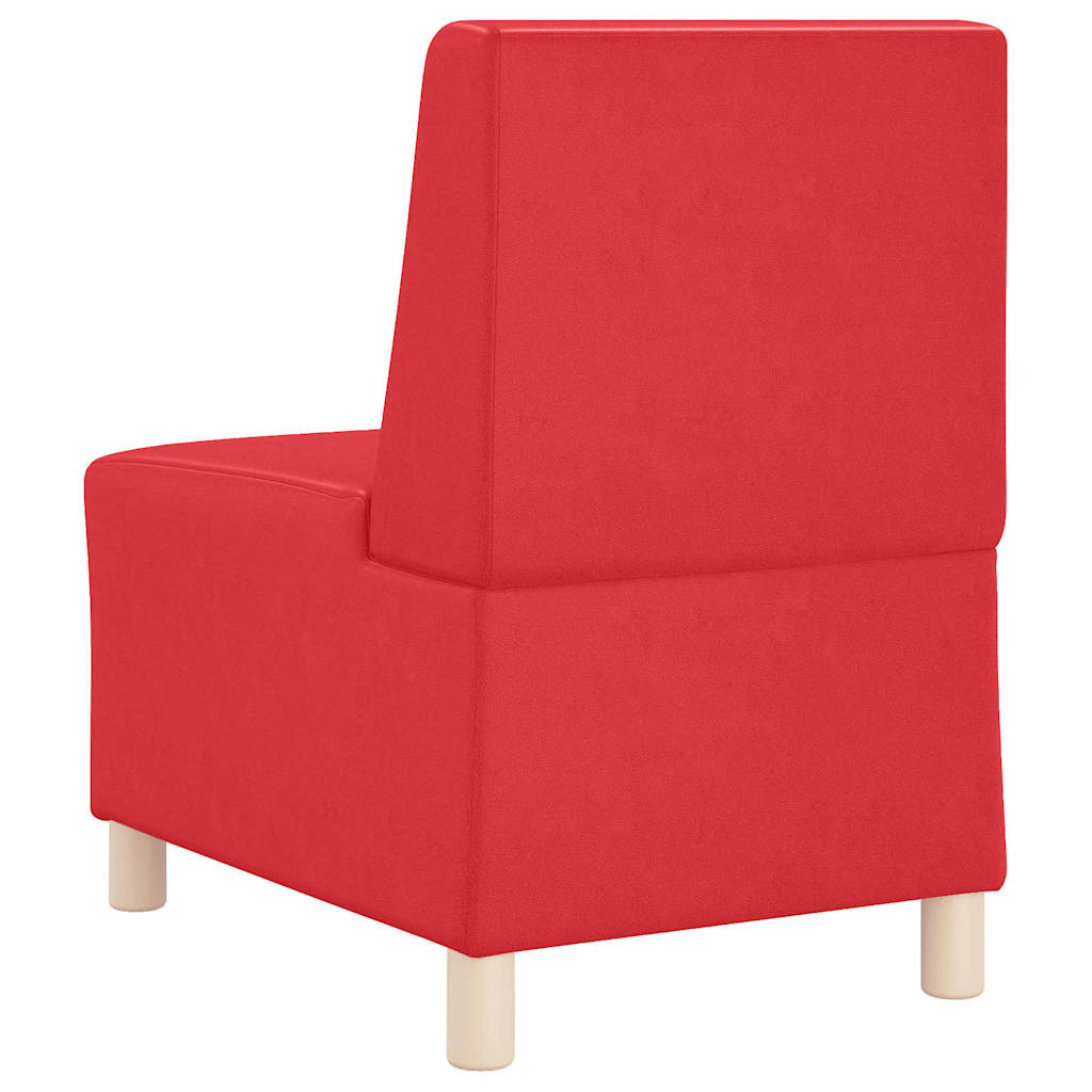 Unité de Sofa Modulaire Sans Accoudoirs Rouge 55 x 74 x 82 cm - XIOS