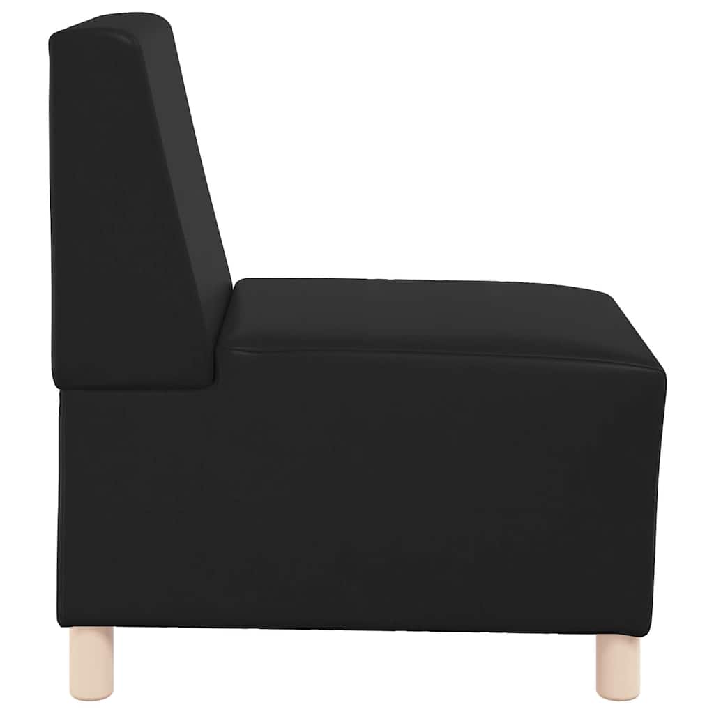 Unité de Sofa Modulaire Sans Accoudoirs Noir 55 x 74 x 82 cm - XIOS