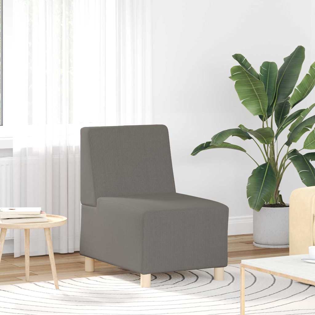 Unité de Sofa Modulaire Sans Accoudoirs Gris clair - XIOS