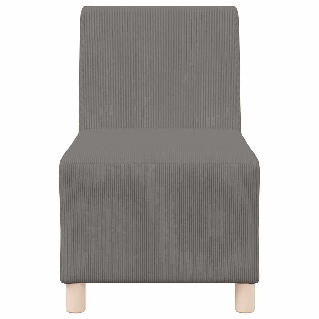 Unité de Sofa Modulaire Sans Accoudoirs Gris clair - XIOS