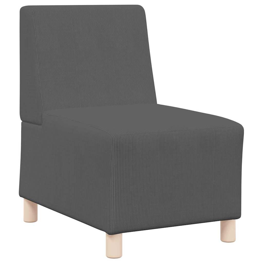 Unité de Sofa Modulaire Sans Accoudoirs Gris foncé - XIOS