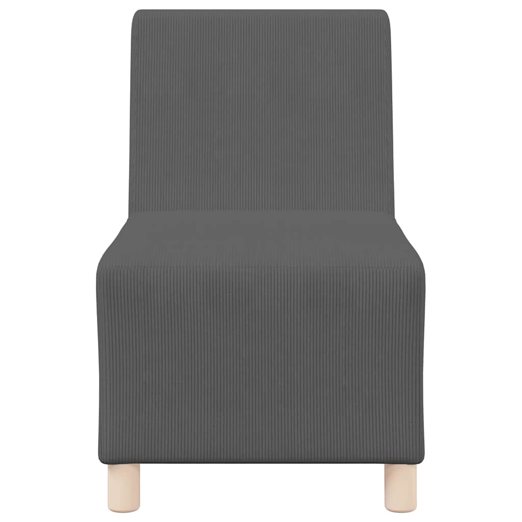 Unité de Sofa Modulaire Sans Accoudoirs Gris foncé - XIOS