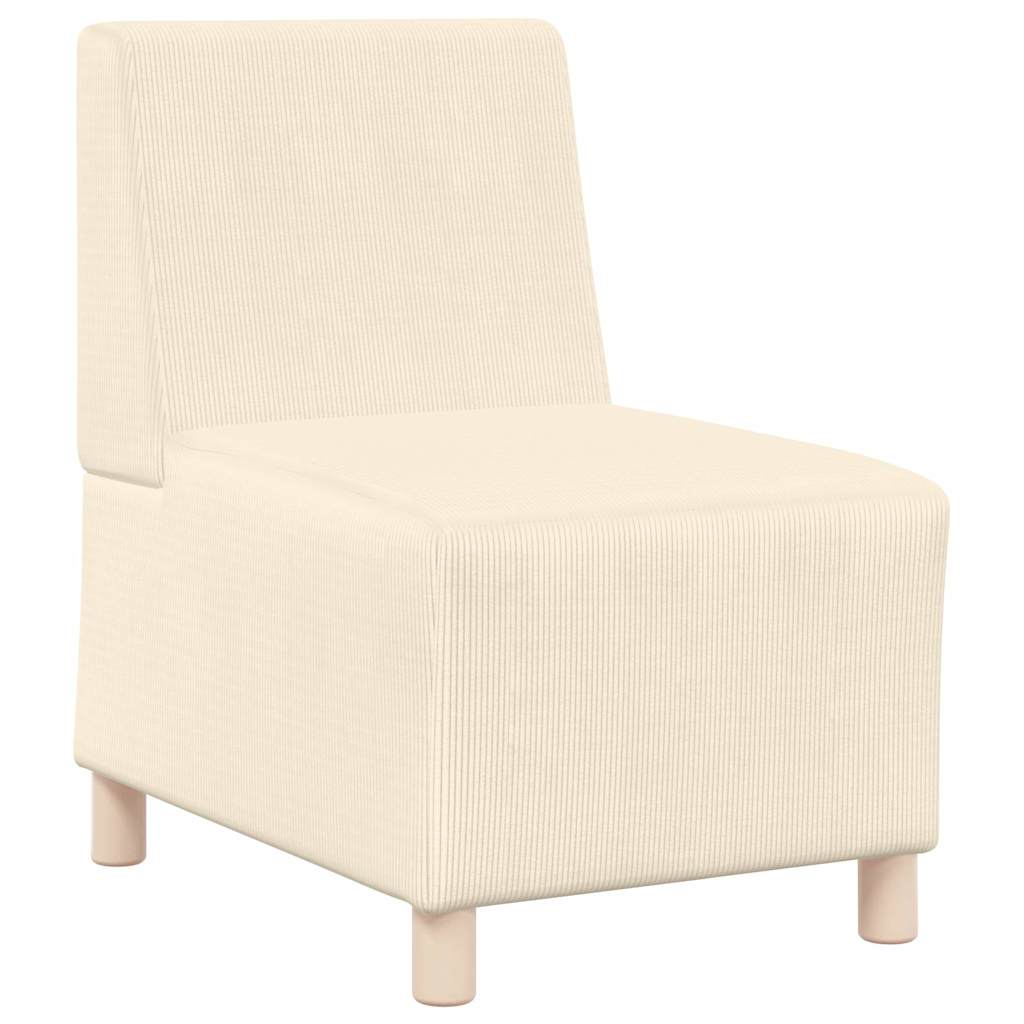 Unité de Sofa Modulaire Sans Accoudoirs Crème 55 x 74 x 82 cm - XIOS