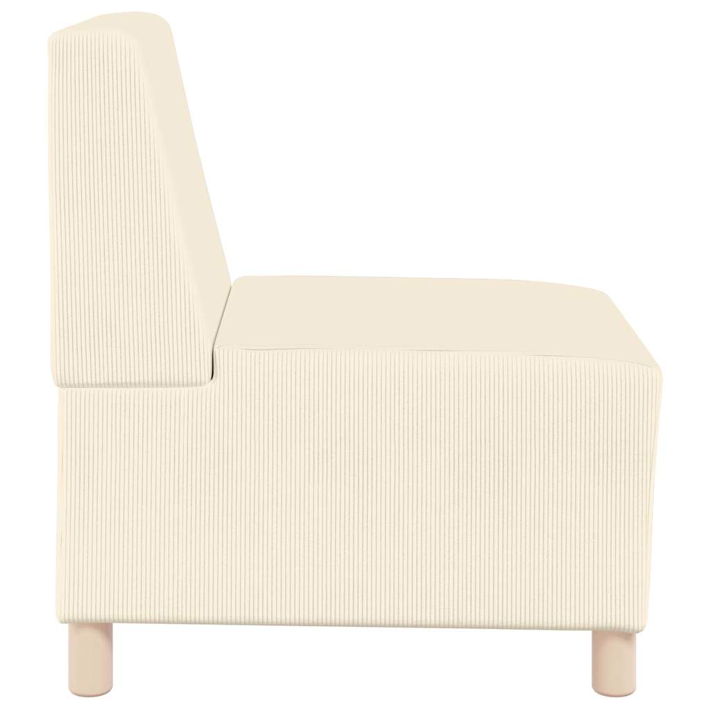 Unité de Sofa Modulaire Sans Accoudoirs Crème 55 x 74 x 82 cm - XIOS