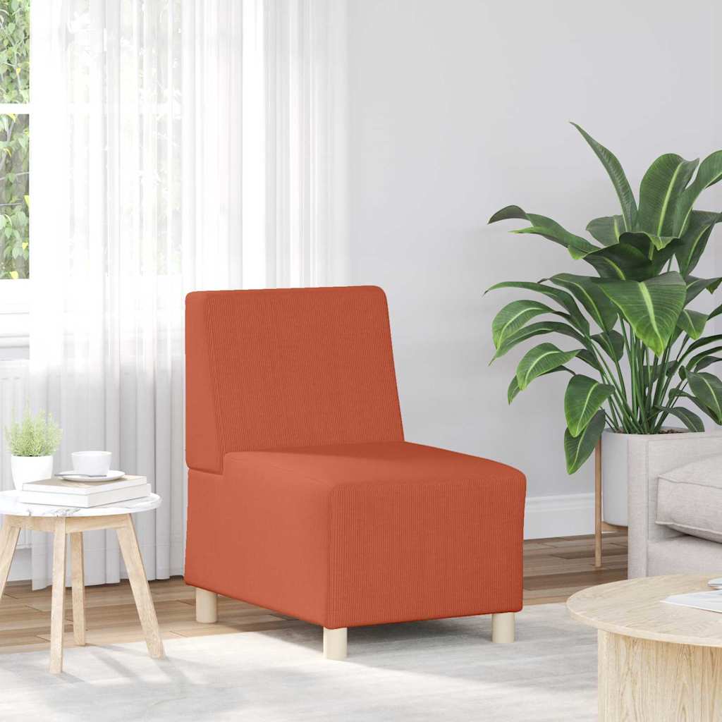 Unité de Sofa Modulaire Sans Accoudoirs Orange 55 x 74 x 82 cm - XIOS