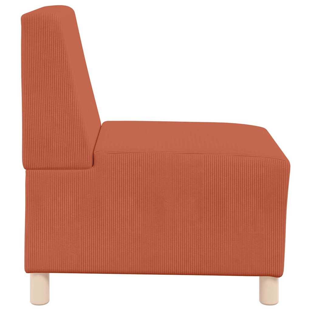 Unité de Sofa Modulaire Sans Accoudoirs Orange 55 x 74 x 82 cm - XIOS