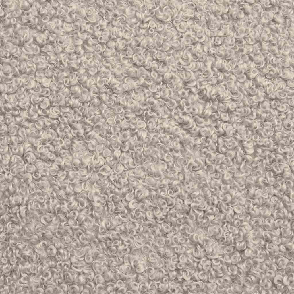 Canapé modulaire sans accoudoirs Gris clair 55 cm Tissu imitation laine bouclée - XIOS