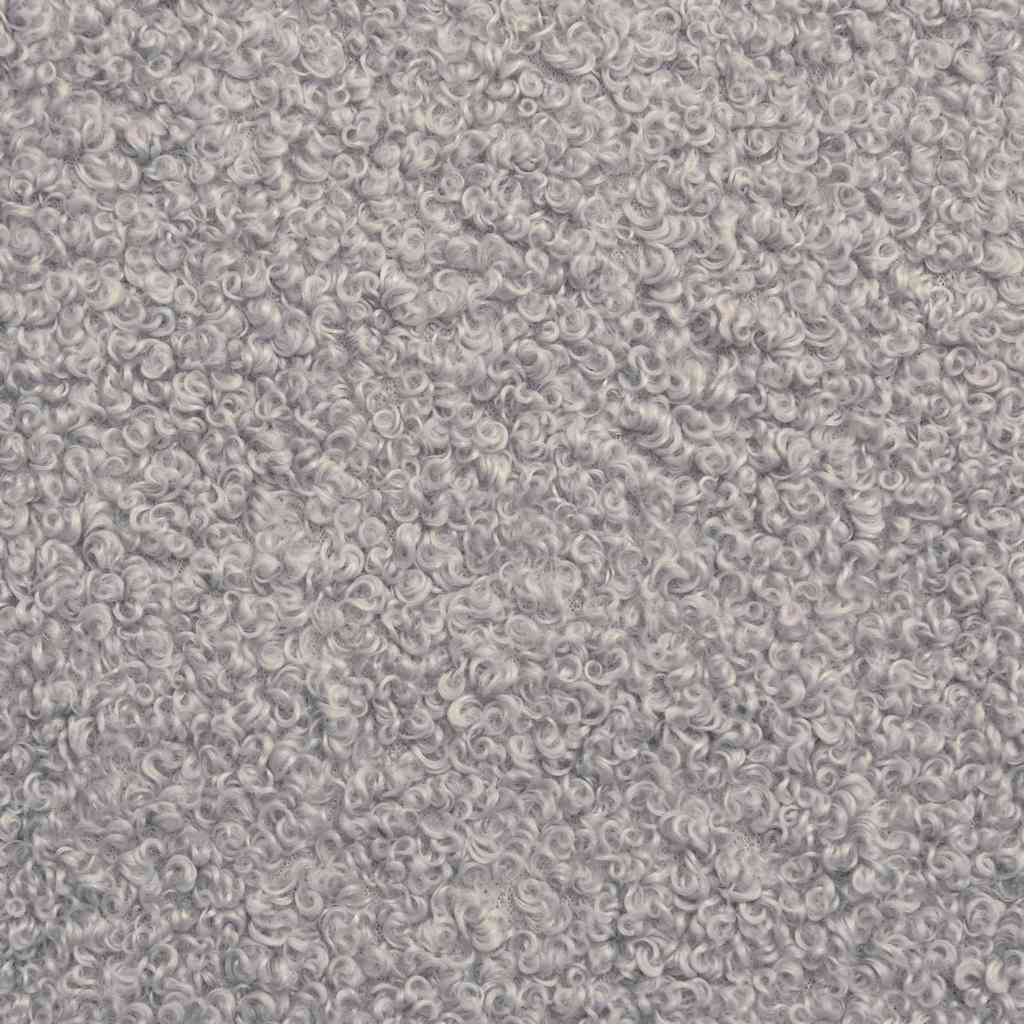 Canapé modulaire sans accoudoirs Gris clair 55 cm Tissu imitation laine bouclée - XIOS