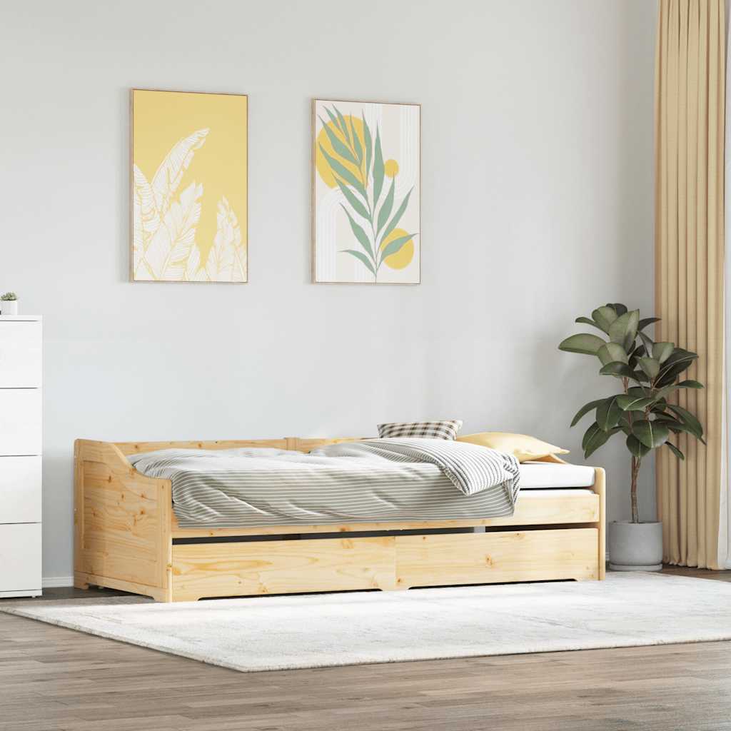 Lit de jour avec gigogne sans matelas IRUN 90x200 cm - XIOS