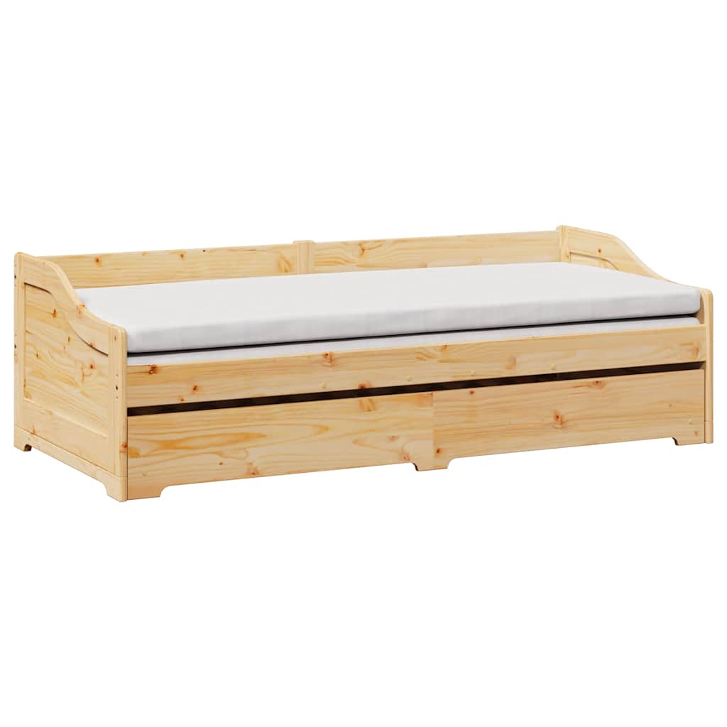 Lit de jour avec gigogne sans matelas IRUN 90x200 cm - XIOS