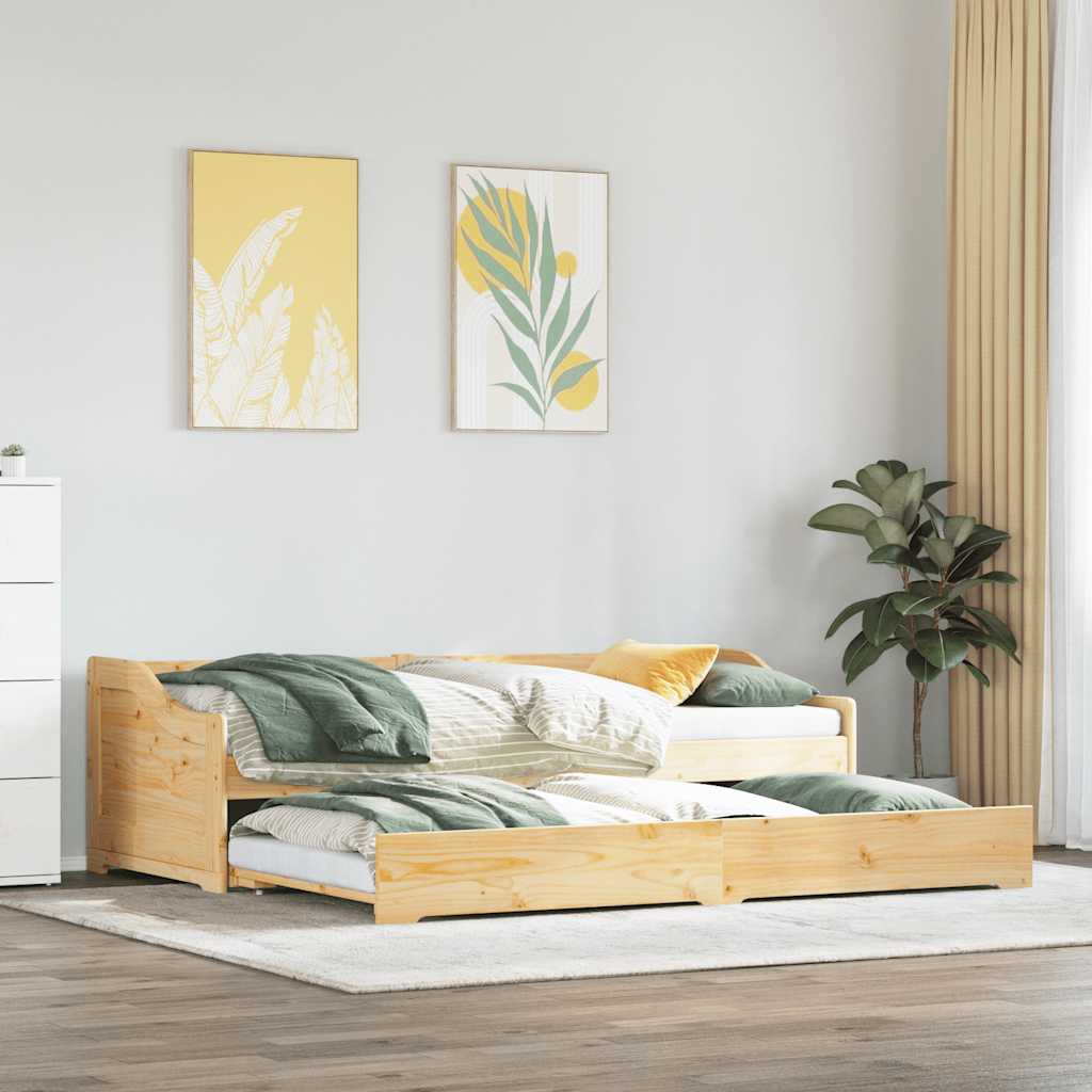 Lit de jour avec gigogne sans matelas IRUN 90x200 cm - XIOS