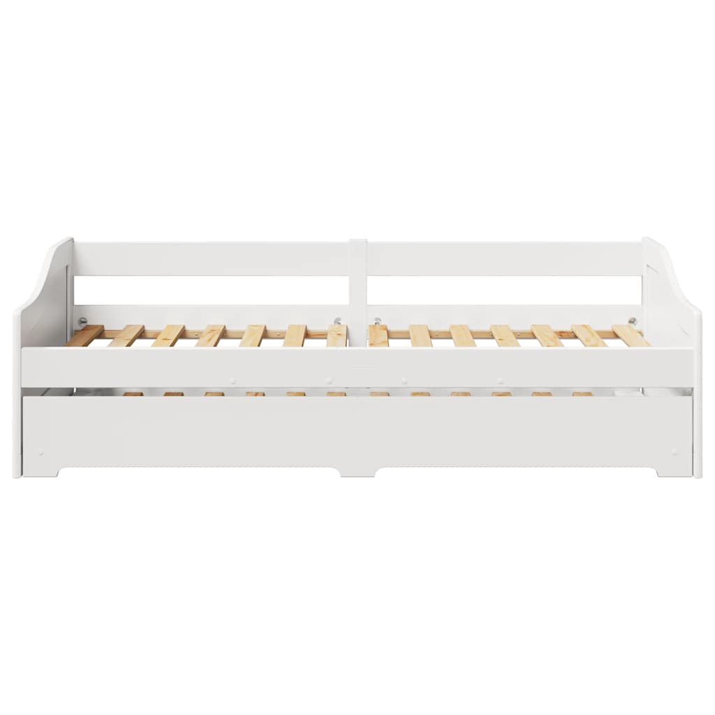Lit de jour avec gigogne sans matelas IRUN blanc 90x200 cm - XIOS