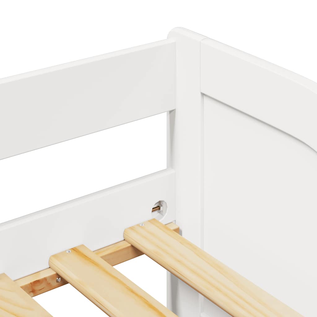 Lit de jour avec gigogne sans matelas IRUN blanc 90x200 cm - XIOS