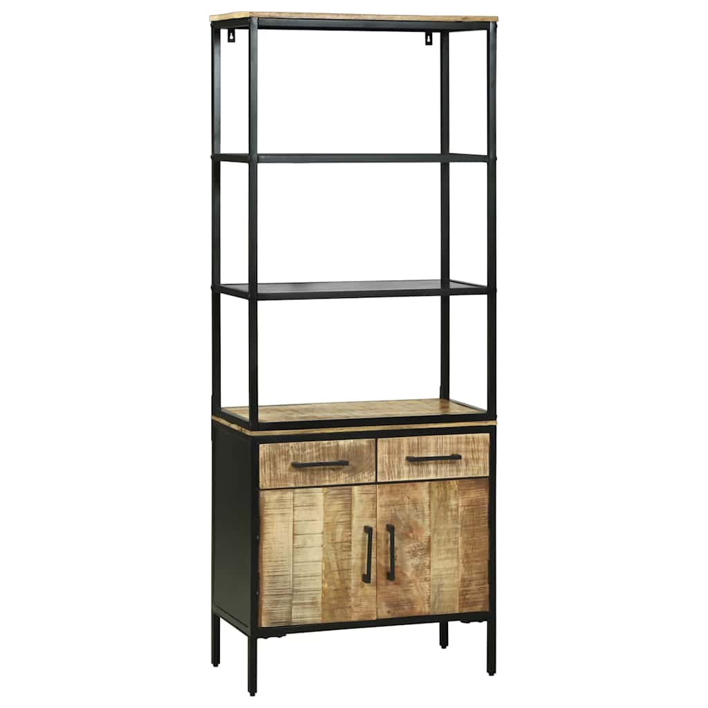 Haut Armoire Marron 70 x 35 x 180 cm Bois de manguier massif - XIOS
