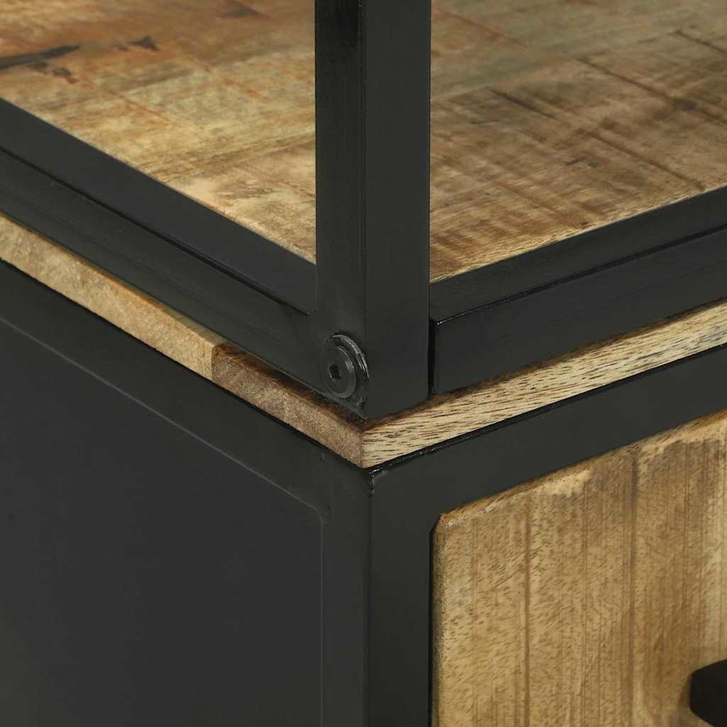 Haut Armoire Marron 70 x 35 x 180 cm Bois de manguier massif - XIOS