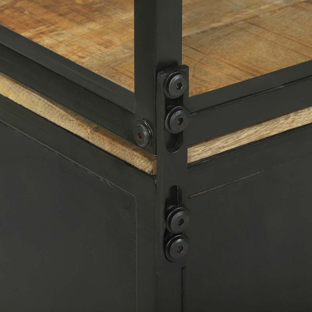 Haut Armoire Marron 70 x 35 x 180 cm Bois de manguier massif - XIOS