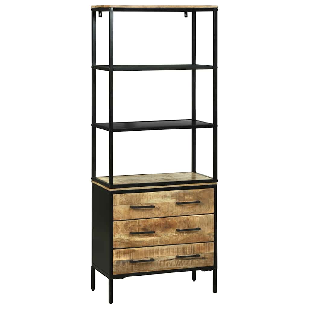 Haut Armoire Marron 70 x 35 x 180 cm Bois de manguier massif - XIOS