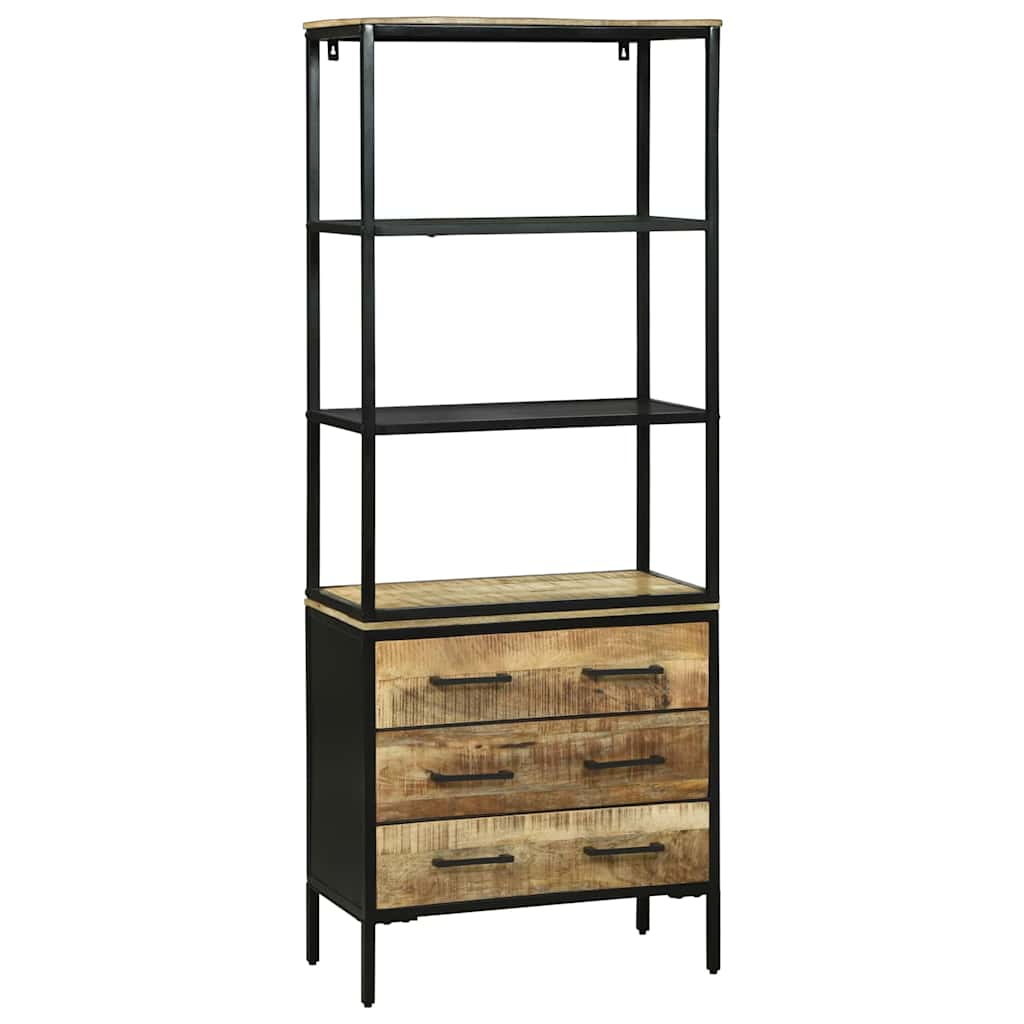 Haut Armoire Marron 70 x 35 x 180 cm Bois de manguier massif - XIOS