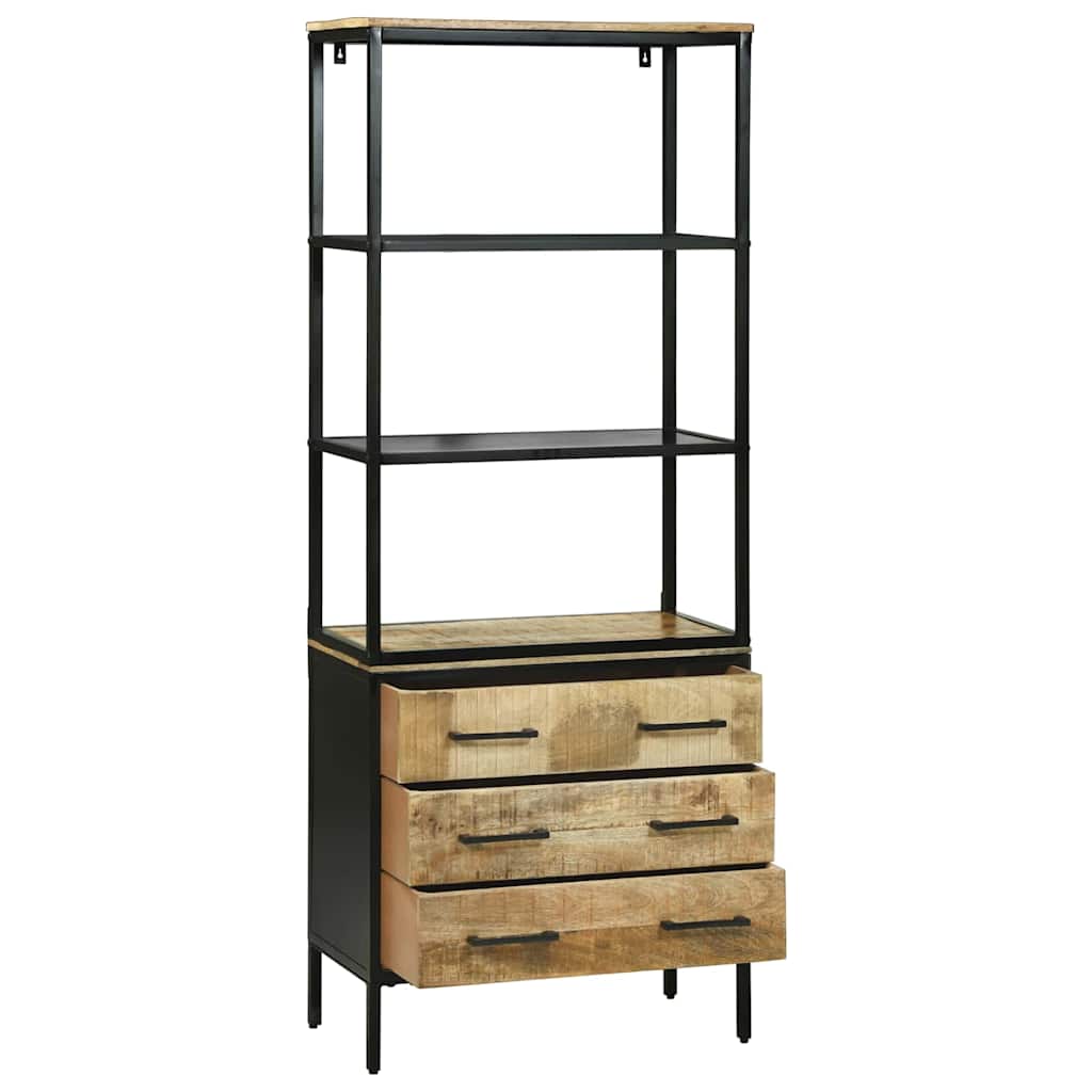 Haut Armoire Marron 70 x 35 x 180 cm Bois de manguier massif - XIOS