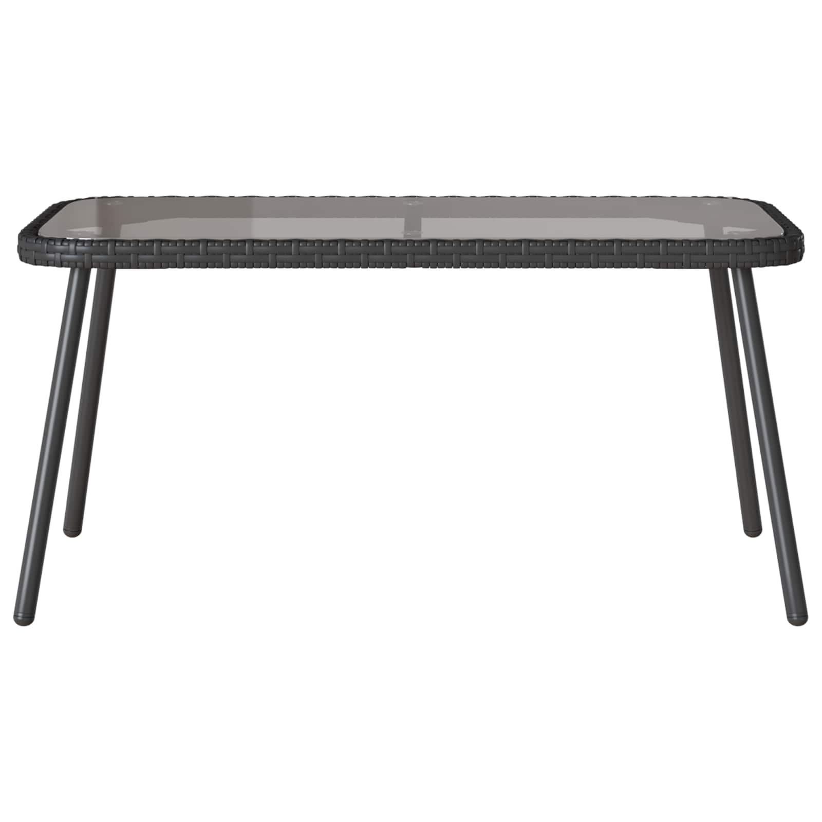 Ensemble de canapé de jardin avec coussin 2 pcs Noir polyrotin