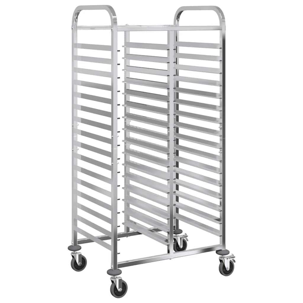 Chariot à plateaux 32 bacs GN 75x55x162,5 cm acier inoxydable