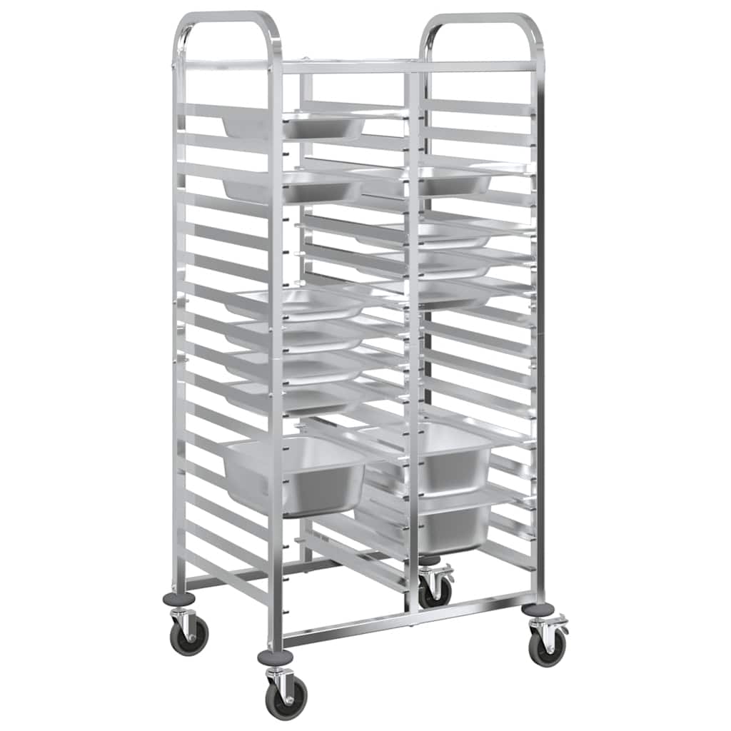 Chariot à plateaux 32 bacs GN 75x55x162,5 cm acier inoxydable - XIOS