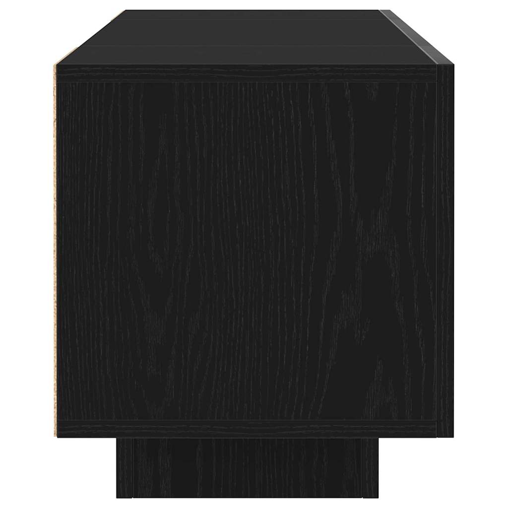 Meuble TV Noir 160 x 35 x 40 cm Bois d'ingénierie - XIOS