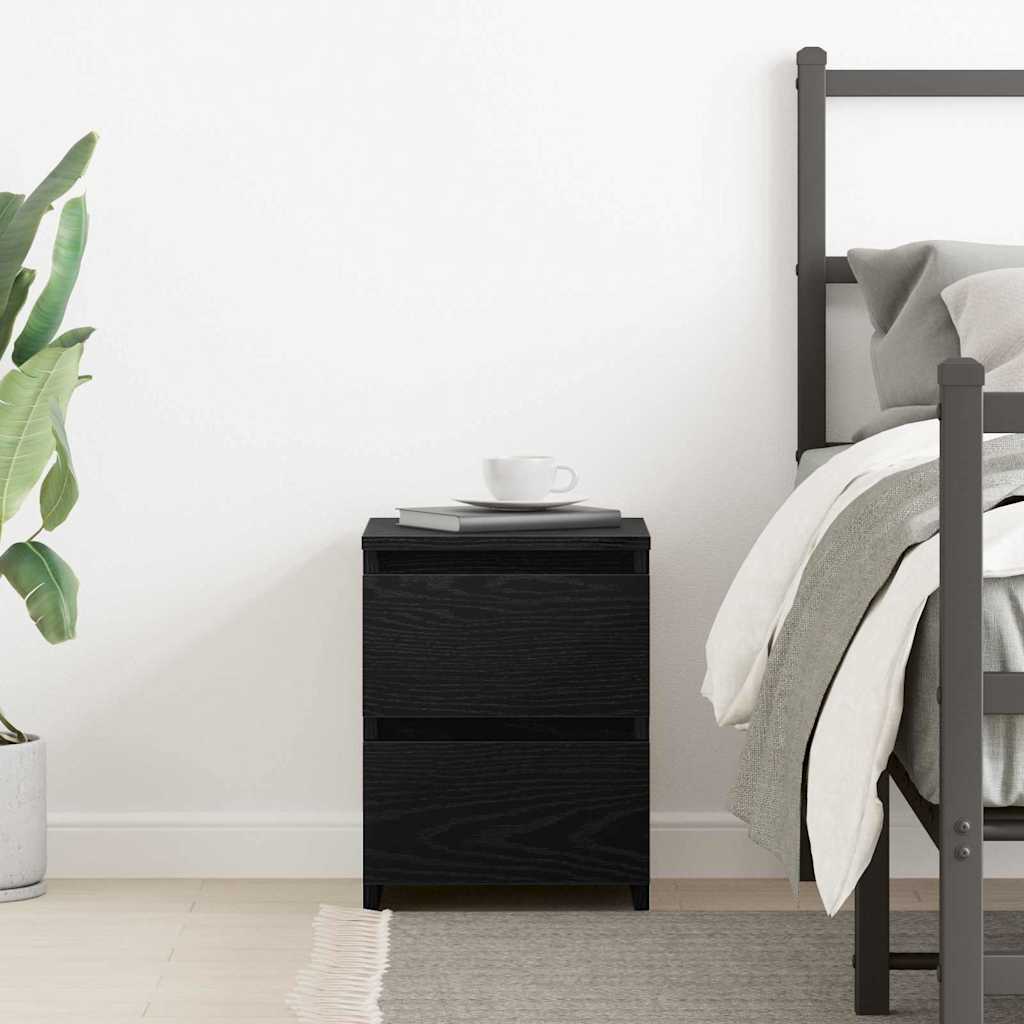 Cabinet de chevet Chêne noir 30 x 30 x 40 cm Bois d'ingénierie
