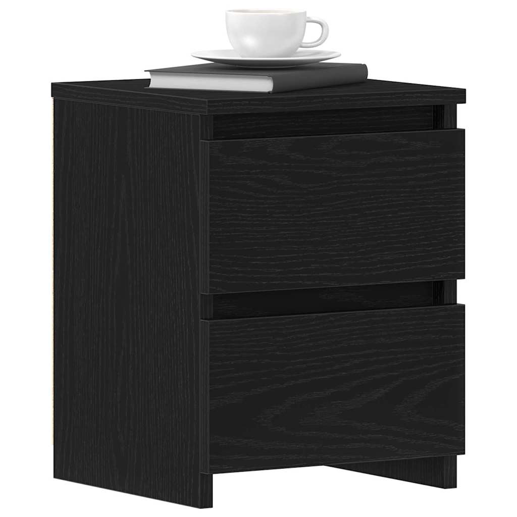 Cabinet de chevet Chêne noir 30 x 30 x 40 cm Bois d'ingénierie