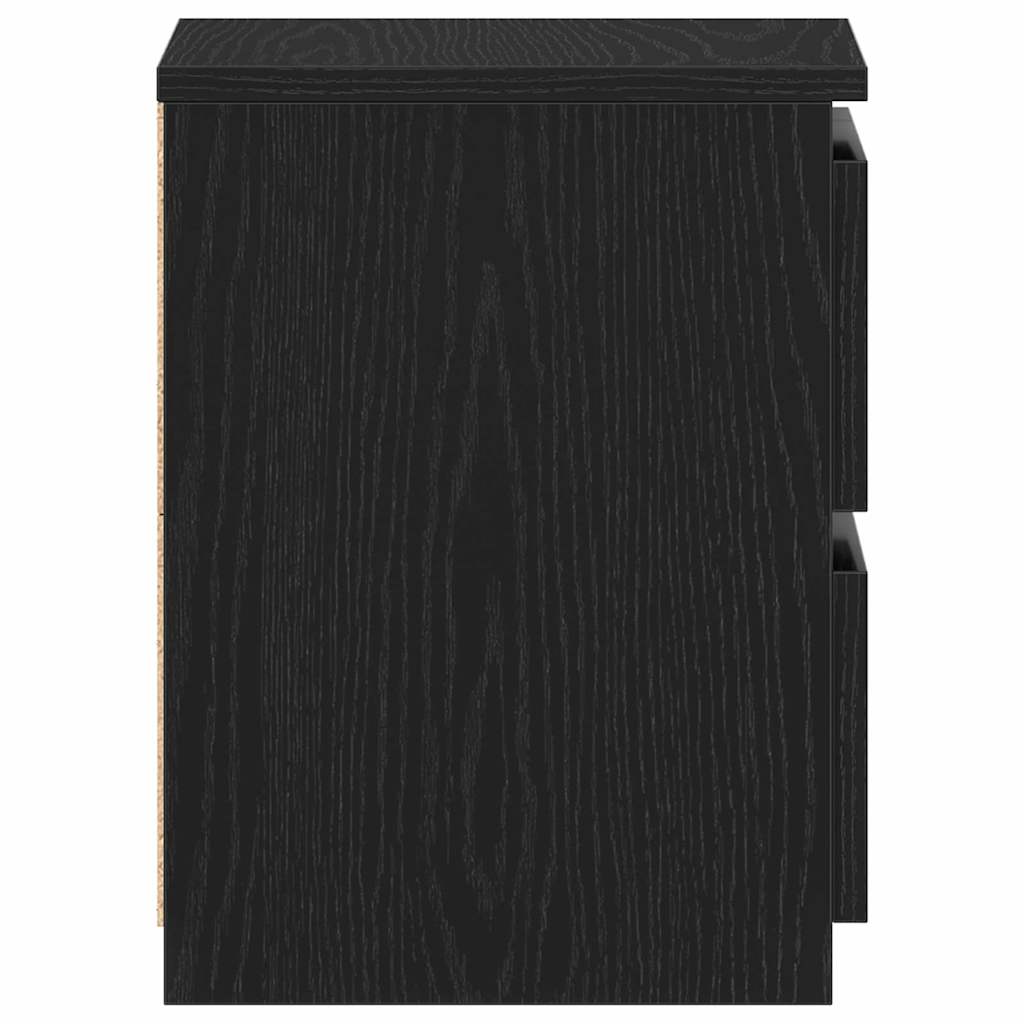 Cabinet de chevet Chêne noir 30 x 30 x 40 cm Bois d'ingénierie
