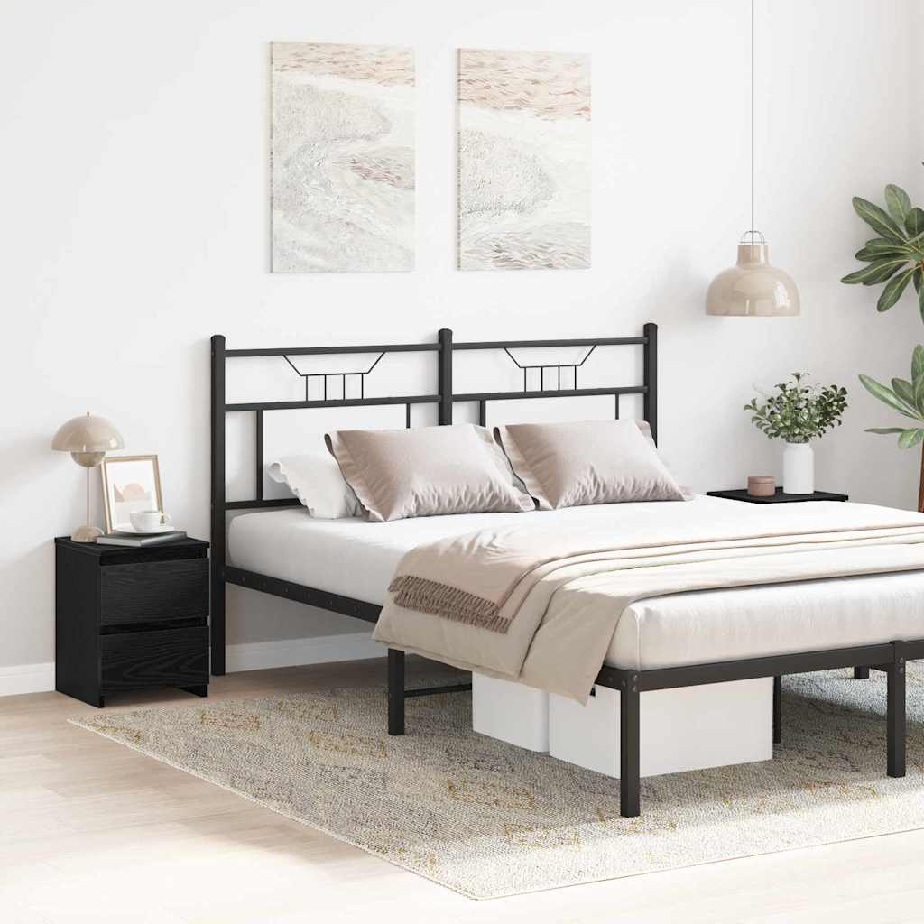 Cabinet de chevet avec tiroir 2 pcs Chêne noir 30 x 30 x 40 cm