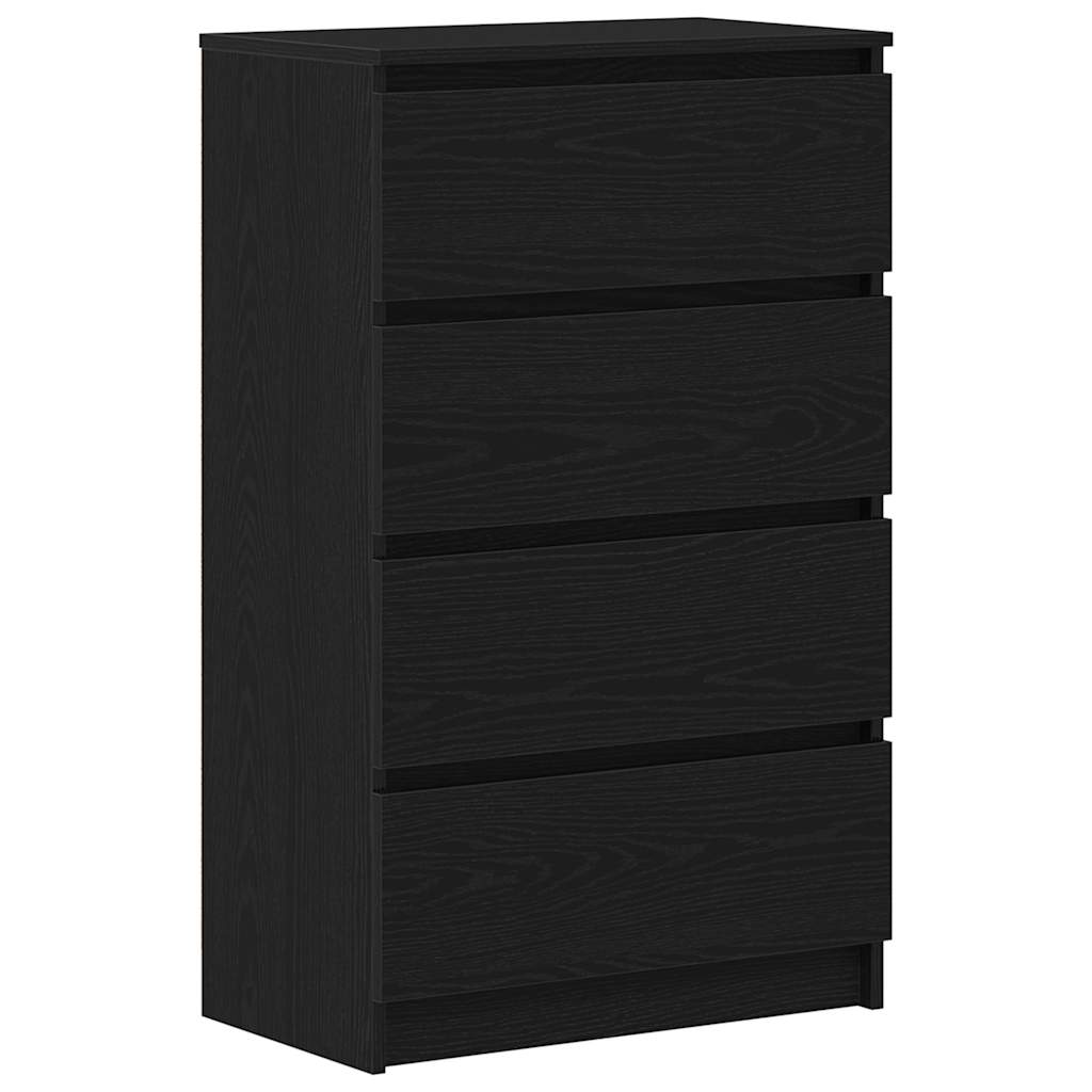 Buffet chêne noir 60x35x98,5 cm bois d'ingénierie - XIOS