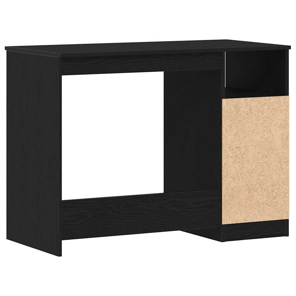Bureau avec tiroirs en chêne noir 102 x 50 x 76 cm bois d'ingénierie - XIOS