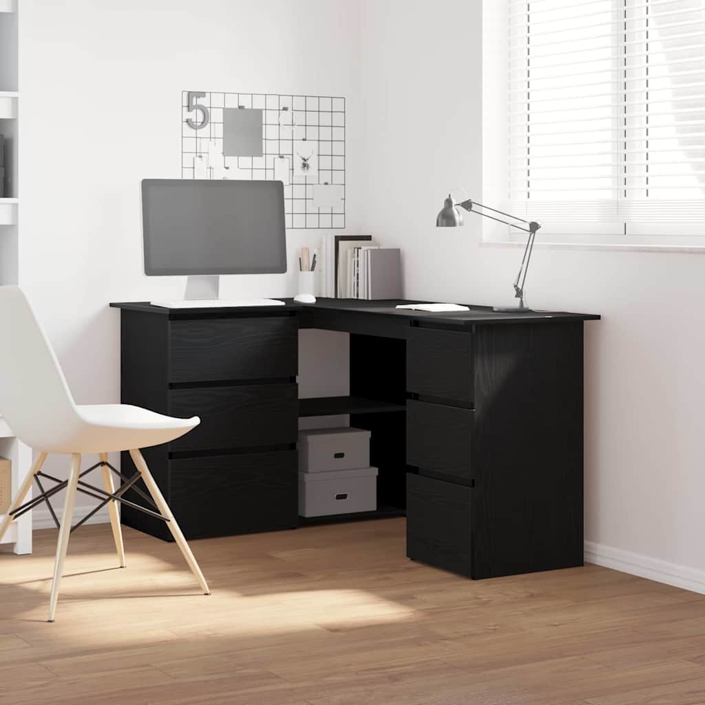 Bureau Chêne noir Bois d'ingénierie 145 x 100 x 76 cm