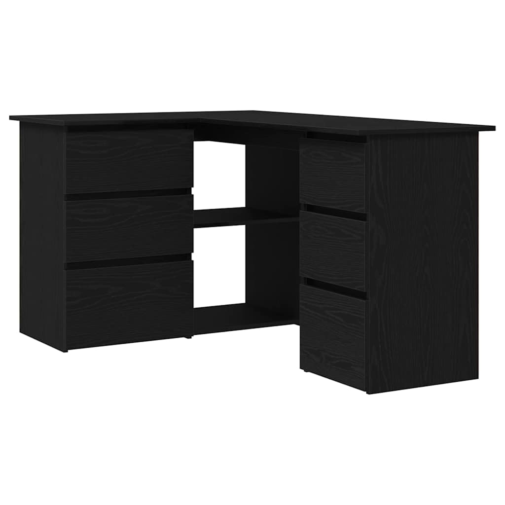 Bureau Chêne noir Bois d'ingénierie 145 x 100 x 76 cm