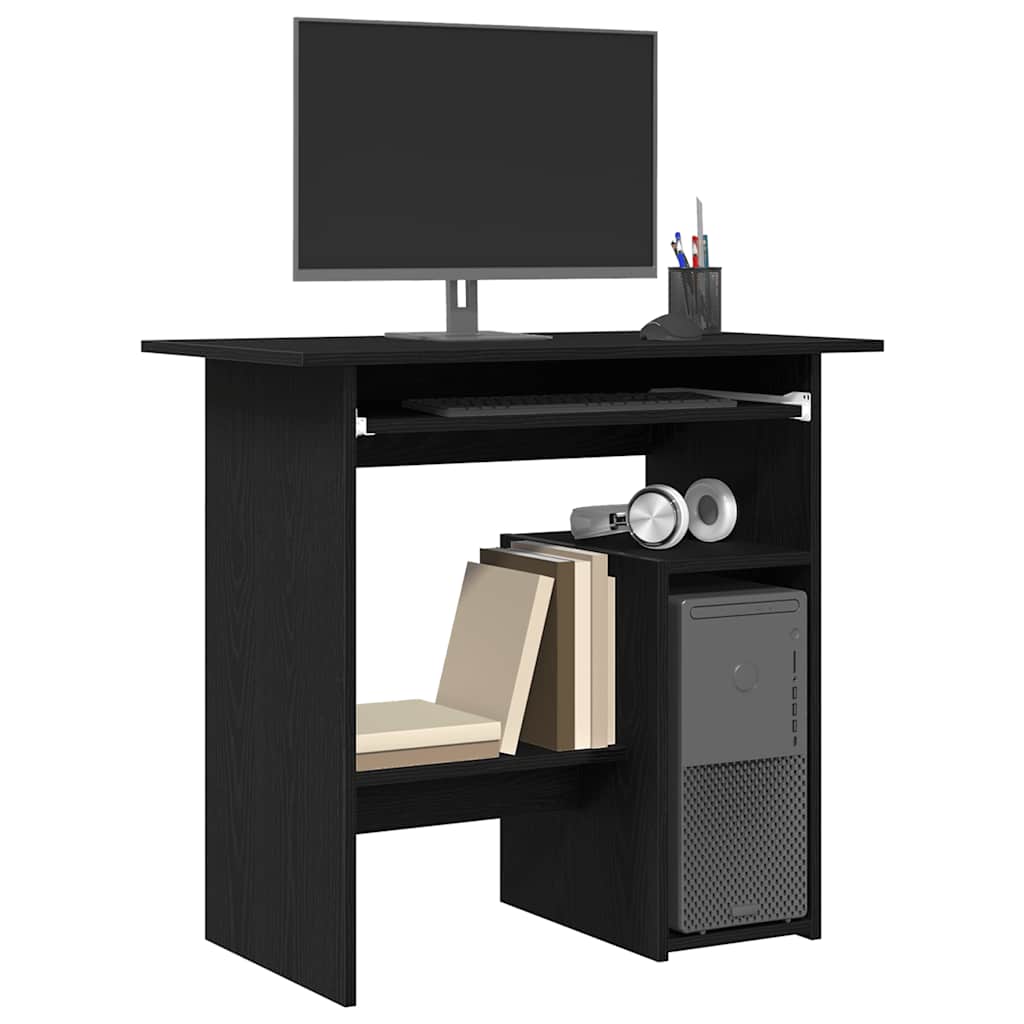 Bureau chêne noir 80x45x74 cm bois d'ingénierie - XIOS