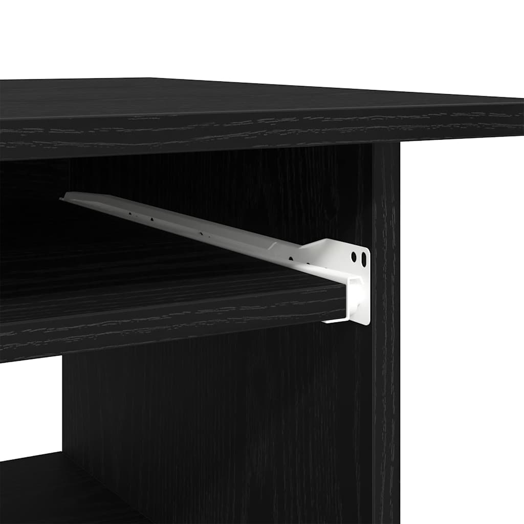 Bureau chêne noir 80x45x74 cm bois d'ingénierie - XIOS