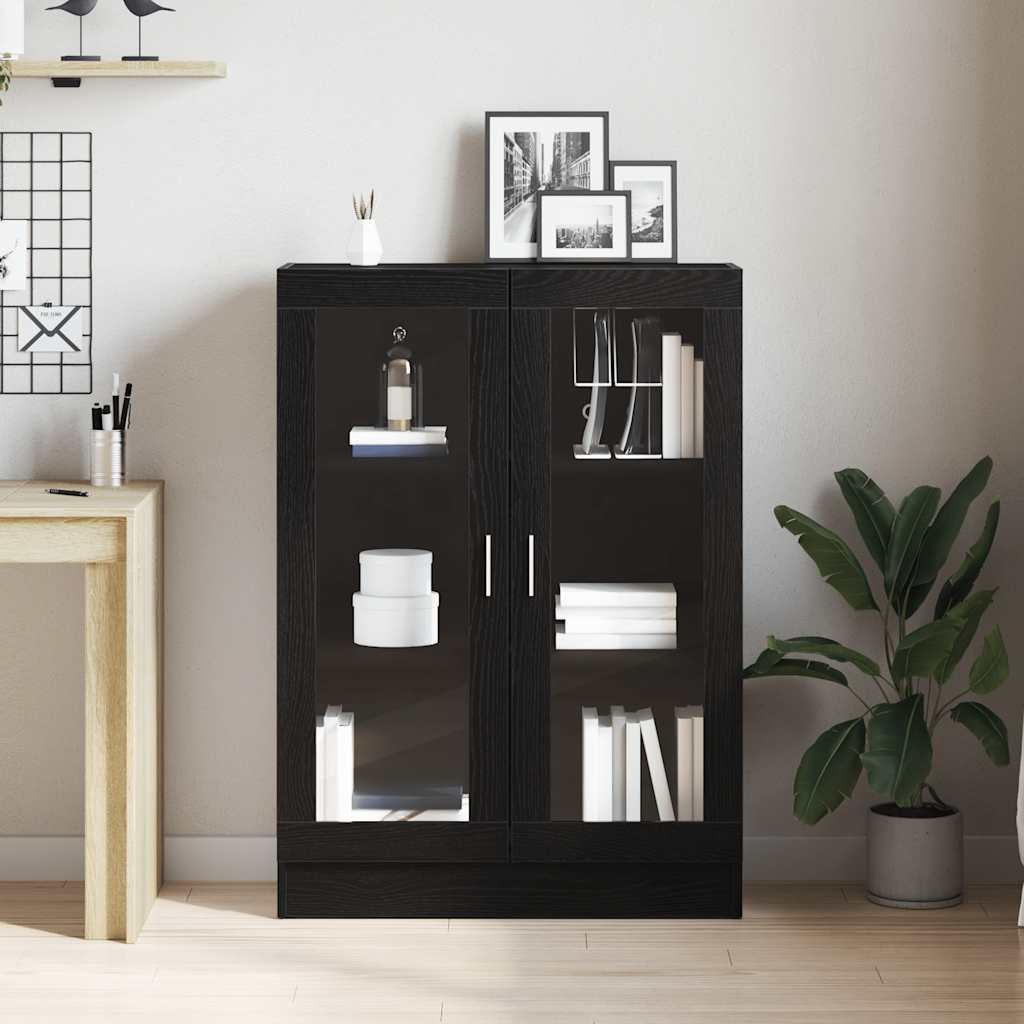 Bibliothèque chêne noir 82,5x30,5x115 cm bois d'ingénierie - XIOS
