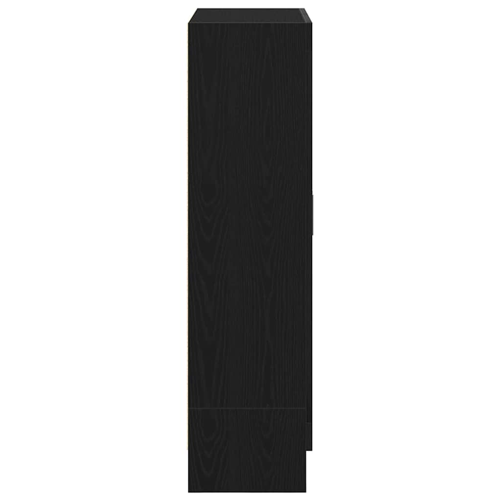 Bibliothèque chêne noir 82,5x30,5x115 cm bois d'ingénierie - XIOS