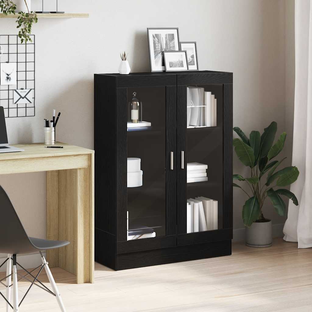 Bibliothèque chêne noir 82,5x30,5x115 cm bois d'ingénierie - XIOS